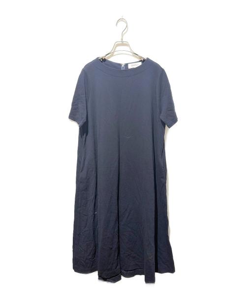 ENFOLD（エンフォルド）ENFOLD (エンフォルド) ライトミラノ5分袖Aラインワンピース ネイビー サイズ:36の古着・服飾アイテム