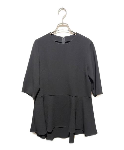 SOEJU（ソージュ）SOEJU (ソージュ) ペプラムチュニックブラウス ブラック サイズ:Mの古着・服飾アイテム