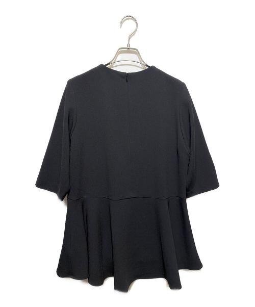 SOEJU（ソージュ）SOEJU (ソージュ) ペプラムチュニックブラウス ブラック サイズ:Mの古着・服飾アイテム