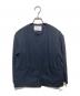 BALLSEY（ボールジィ）の古着「ジョーゼットジャージーノーカラージャケット」｜ネイビー