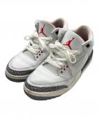 NIKEナイキ）の古着「ハイカットスニーカー/ Air Jordan 3 Retro White Cement Reimagined」｜ホワイト