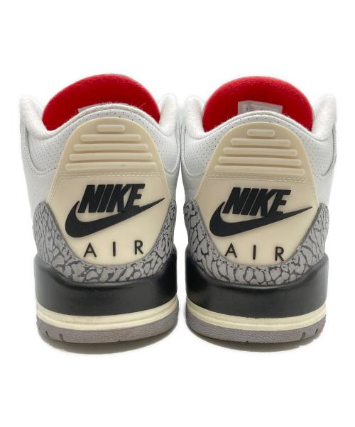 NIKE（ナイキ）NIKE (ナイキ) ハイカットスニーカー/ Air Jordan 3 Retro White Cement Reimagined ホワイト サイズ:28cmの古着・服飾アイテム