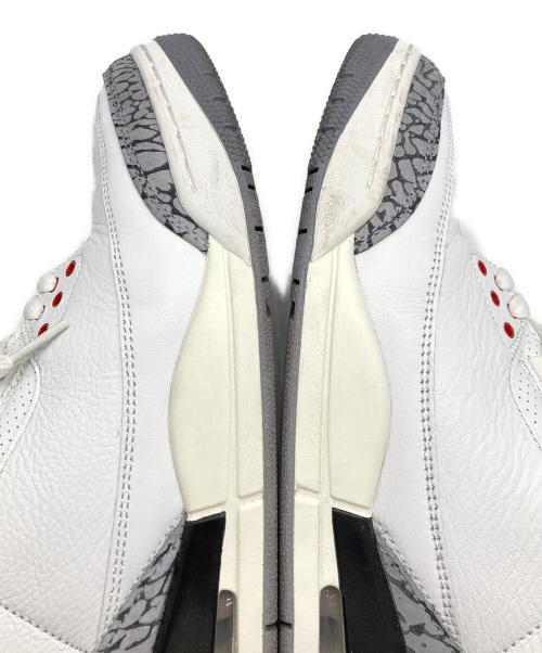 NIKE（ナイキ）NIKE (ナイキ) ハイカットスニーカー/ Air Jordan 3 Retro White Cement Reimagined ホワイト サイズ:28cmの古着・服飾アイテム
