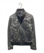 VERO MODAヴェロモーダ）の古着「Y2K ジップデザインレザージャケット」｜ブラック