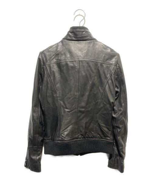 VERO MODA（ヴェロモーダ）VERO MODA (ヴェロモーダ) Y2K ジップデザインレザージャケット ブラック サイズ:165の古着・服飾アイテム