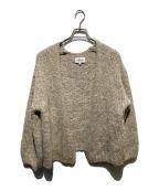 LE GLAZIKル グラジック）の古着「ブラッシュド アルパカ ショートカーディガン」｜ベージュ