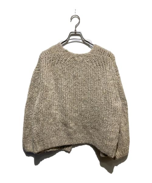 LE GLAZIK（ル グラジック）LE GLAZIK (ル グラジック) ブラッシュド アルパカ ショートカーディガン ベージュ サイズ:-の古着・服飾アイテム