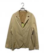 WILD THINGS×MAGIC STICKワイルドシングス×マジックスティック）の古着「比翼テーラードジャケット」｜ベージュ