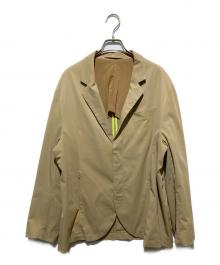 WILD THINGS×MAGIC STICK（ワイルドシングス×マジックスティック）の古着「比翼テーラードジャケット」｜ベージュ