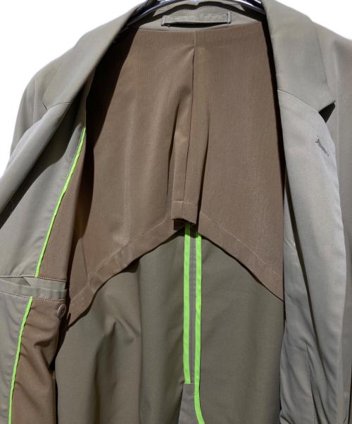 WILD THINGS（ワイルドシングス）WILD THINGS (ワイルドシングス) MAGIC STICK (マジックスティック) 比翼テーラードジャケット ベージュ サイズ:Lの古着・服飾アイテム