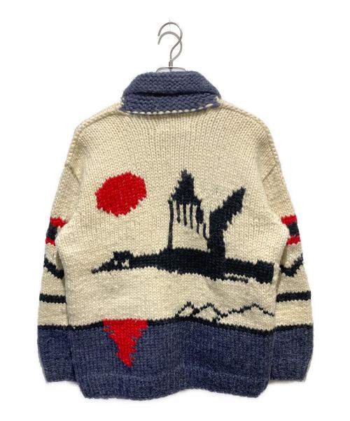 CANADIAN SWEATER（カナディアンセーター）CANADIAN SWEATER (カナディアンセーター) カウチンニットカーディガン アイボリー サイズ:-の古着・服飾アイテム