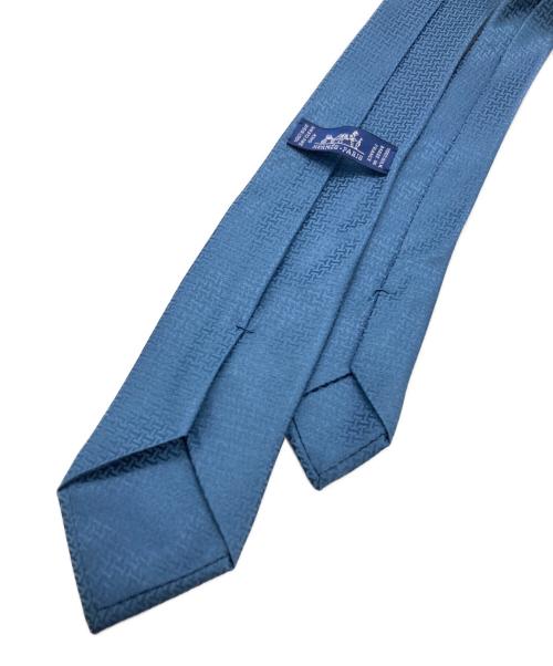 HERMES（エルメス）HERMES (エルメス) Hロゴ総柄ネクタイ ネイビー サイズ:FREEの古着・服飾アイテム