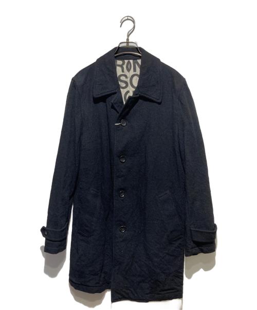 COMME des GARCONS HOMME（コムデギャルソン オム）COMME des GARCONS HOMME (コムデギャルソン オム) 裏地ロゴウールチェスターコート ブラック サイズ:M 未使用品の古着・服飾アイテム