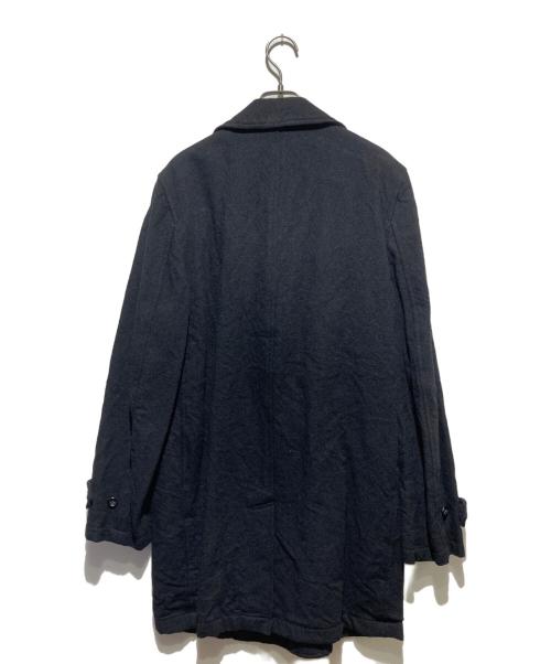 COMME des GARCONS HOMME（コムデギャルソン オム）COMME des GARCONS HOMME (コムデギャルソン オム) 裏地ロゴウールチェスターコート ブラック サイズ:M 未使用品の古着・服飾アイテム
