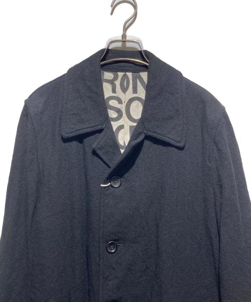 COMME des GARCONS HOMME（コムデギャルソン オム）COMME des GARCONS HOMME (コムデギャルソン オム) 裏地ロゴウールチェスターコート ブラック サイズ:M 未使用品の古着・服飾アイテム