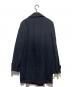 COMME des GARCONS HOMME (コムデギャルソン オム) 裏地ロゴウールチェスターコート ブラック サイズ:M 未使用品：23000円