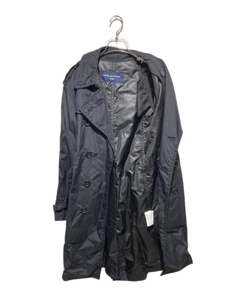 COMME des GARCONS HOMME（コムデギャルソン オム）COMME des GARCONS HOMME (コムデギャルソン オム) 07AW ナイロントレンチコート ブラック サイズ:Sの古着・服飾アイテム