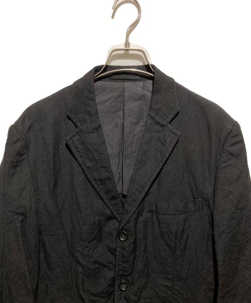 COMME des GARCONS HOMME（コムデギャルソン オム）COMME des GARCONS HOMME (コムデギャルソン オム) ウールリネン縮絨ジャケット ブラック サイズ:Mの古着・服飾アイテム