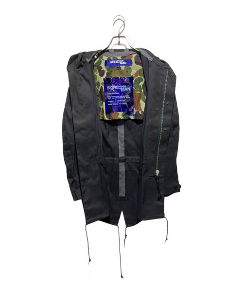 COMME des GARCONS JUNYA WATANABE MAN（コム デ ギャルソン ジュンヤ ワタナベ マン）COMME des GARCONS JUNYA WATANABE MAN (コム デ ギャルソン ジュンヤ ワタナベ マン) MACKINTOSH (マッキントッシュ) モッズコート AD2010 ブラック サイズ:Sの古着・服飾アイテム