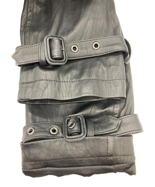 A.A.R yohji yamamoto（アール ヨウジヤマモト）A.A.R yohji yamamoto (アール ヨウジヤマモト) カウレザーコート ブラック サイズ:L 未使用品の古着・服飾アイテム