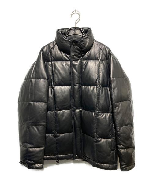 A.A.R yohji yamamoto（アール ヨウジヤマモト）A.A.R yohji yamamoto (アール ヨウジヤマモト) ラムレザーダウンジャケット ブラック サイズ:L 未使用品の古着・服飾アイテム