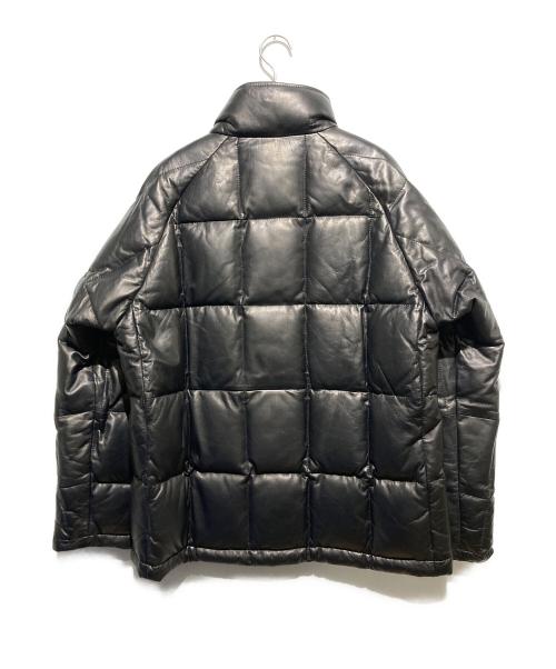 A.A.R yohji yamamoto（アール ヨウジヤマモト）A.A.R yohji yamamoto (アール ヨウジヤマモト) ラムレザーダウンジャケット ブラック サイズ:L 未使用品の古着・服飾アイテム