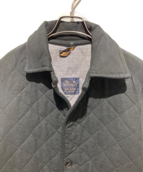 LAVENHAM（ラベンハム）LAVENHAM (ラベンハム) EDIFICE (エディフィス) キルティングコート ブラック サイズ:38の古着・服飾アイテム