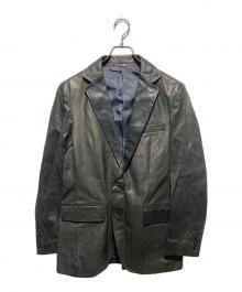 TABLOID NEWS（タブロイド ニュース）の古着「ホースレザーテーラードジャケット」｜ブラック