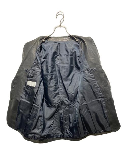 TABLOID NEWS（タブロイド ニュース）TABLOID NEWS (タブロイド ニュース) ホースレザーテーラードジャケット ブラック サイズ:3の古着・服飾アイテム