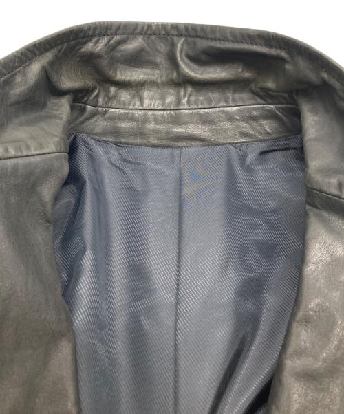 TABLOID NEWS（タブロイド ニュース）TABLOID NEWS (タブロイド ニュース) ホースレザーテーラードジャケット ブラック サイズ:3の古着・服飾アイテム