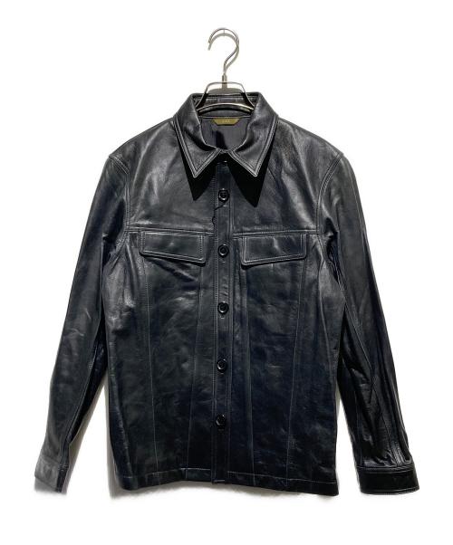 A.A.R yohji yamamoto（アール ヨウジヤマモト）A.A.R yohji yamamoto (アール ヨウジヤマモト) レザージャケット ブラック サイズ:L 未使用品の古着・服飾アイテム