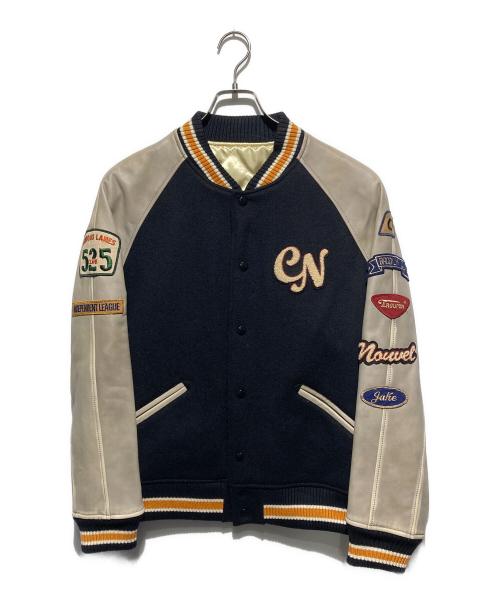 COMME CA NOUVEL（コムサヌベール）COMME CA NOUVEL (コムサヌベール) ワッペンスタジャン ネイビー サイズ:Fの古着・服飾アイテム