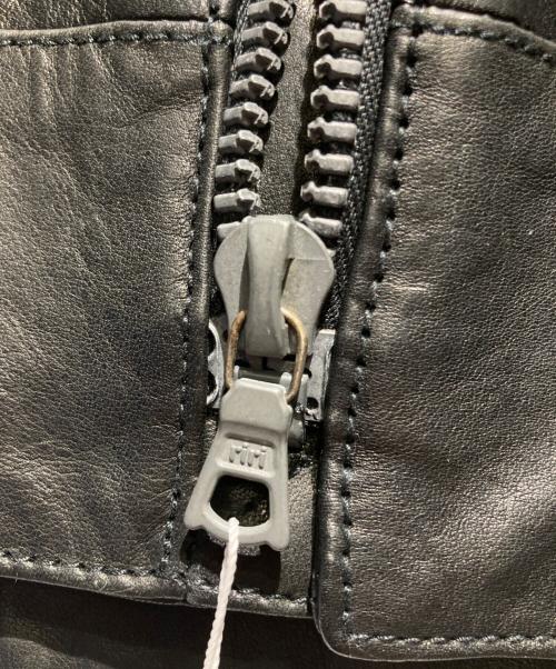 TABLOID NEWS（タブロイド ニュース）TABLOID NEWS (タブロイド ニュース) ホースレザーライダースジャケット ブラック サイズ:34 未使用品の古着・服飾アイテム