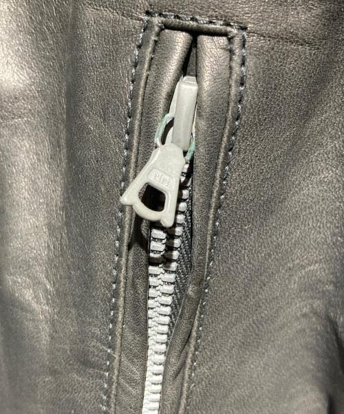 TABLOID NEWS（タブロイド ニュース）TABLOID NEWS (タブロイド ニュース) ホースレザーライダースジャケット ブラック サイズ:34 未使用品の古着・服飾アイテム