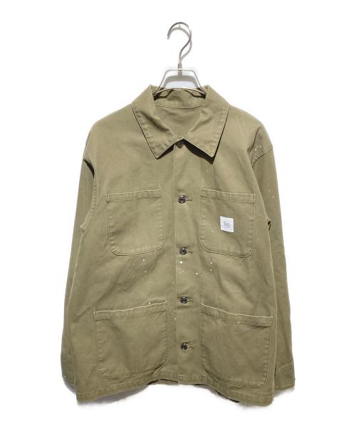 uniform experiment（ユニフォームエクスペリメント）uniform experiment (ユニフォームエクスペリメント) 21SS DRIPPING COVERALL JACKET グリーン サイズ:1の古着・服飾アイテム