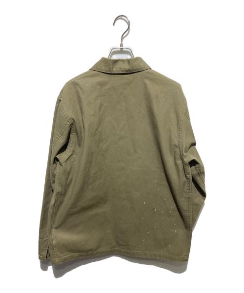 uniform experiment（ユニフォームエクスペリメント）uniform experiment (ユニフォームエクスペリメント) 21SS DRIPPING COVERALL JACKET グリーン サイズ:1の古着・服飾アイテム