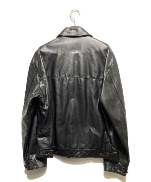JUN MEN（ジュンメン）JUN MEN (ジュンメン) レザーシングルライダースジャケット ブラック サイズ:Fの古着・服飾アイテム