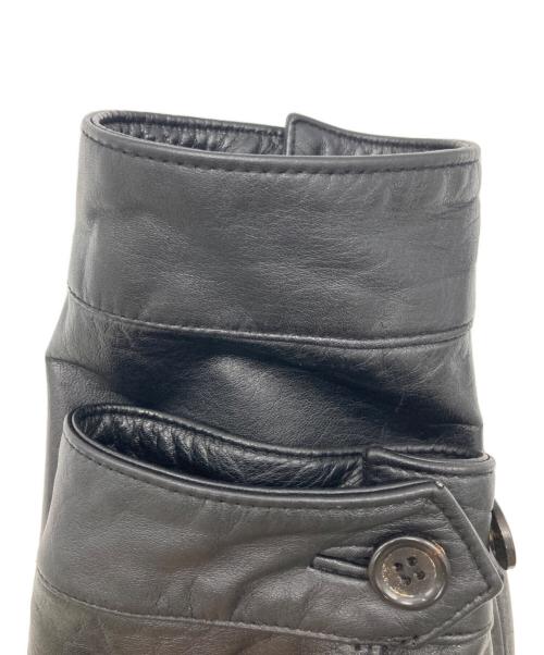 JUN MEN（ジュンメン）JUN MEN (ジュンメン) レザーシングルライダースジャケット ブラック サイズ:Fの古着・服飾アイテム