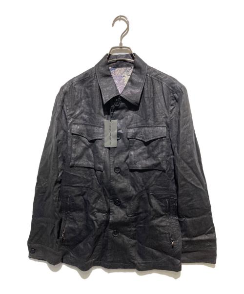 COMME CA COLLECTION（コムサコレクション）COMME CA COLLECTION (コムサコレクション) リネンコーティグジャケット ブラック サイズ:M 未使用品の古着・服飾アイテム