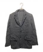 COMME des GARCONS HOMMEコムデギャルソン オム）の古着「AD2008 ウール縮絨 3Bジャケット」｜ブラック