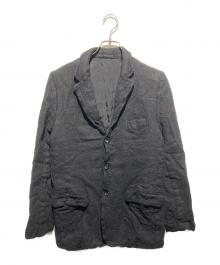 COMME des GARCONS HOMME（コムデギャルソン オム）の古着「AD2008 ウール縮絨 3Bジャケット」｜ブラック