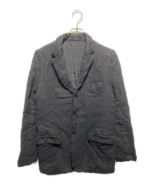 COMME des GARCONS HOMME（コムデギャルソン オム）COMME des GARCONS HOMME (コムデギャルソン オム) AD2008 ウール縮絨 3Bジャケット ブラック サイズ:SSの古着・服飾アイテム