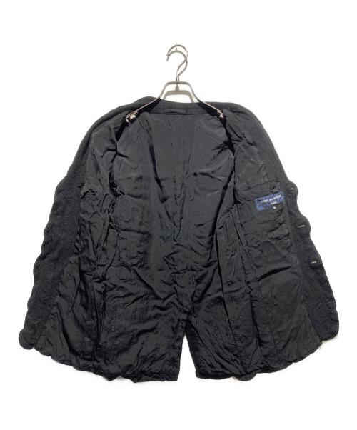 COMME des GARCONS HOMME（コムデギャルソン オム）COMME des GARCONS HOMME (コムデギャルソン オム) AD2008 ウール縮絨 3Bジャケット ブラック サイズ:SSの古着・服飾アイテム