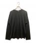 COMME des GARCONS HOMME（コムデギャルソン オム）の古着「AD2008肩Hロゴウールニット」｜ブラック