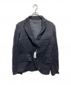 COMME des GARCONS HOMMEコムデギャルソン オム）の古着「AD2007 ポリ縮2Bジャケット」｜ブラック