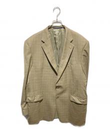 BURBERRY LONDON（バーバリーロンドン）の古着「USA製 テーラードジャケット BURBERRY LONDON  kensington」｜カーキ