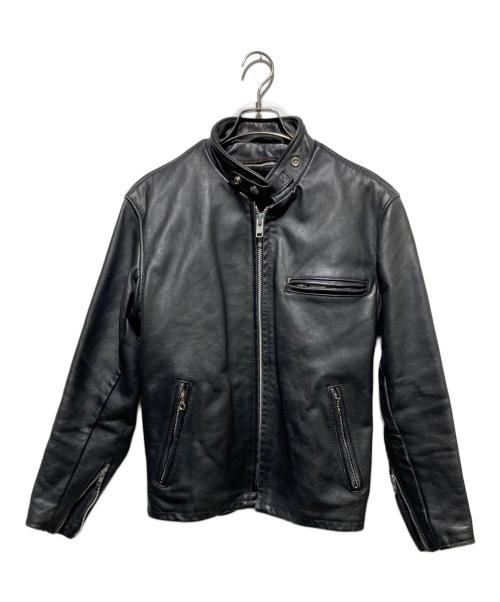 Schott（ショット）Schott (ショット) 641 ライナー付シングルライダースジャケット ブラック サイズ:38の古着・服飾アイテム
