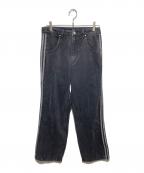 adidasアディダス）の古着「デニムパンツ」｜ブラック