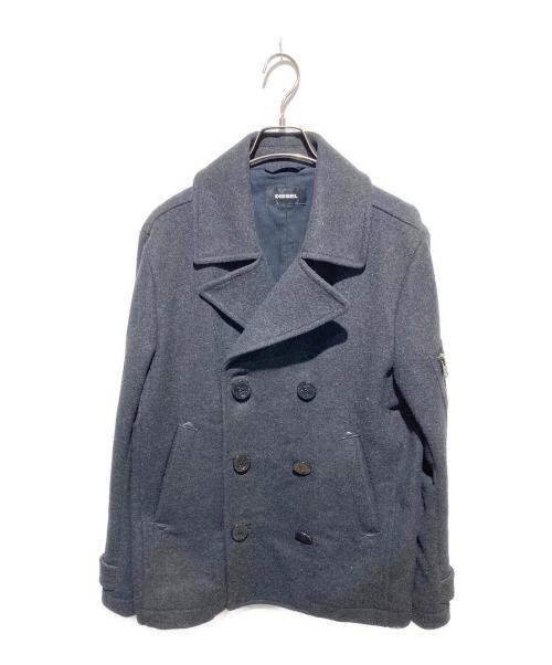 DIESEL（ディーゼル）DIESEL (ディーゼル) Pコート グレー サイズ:Lの古着・服飾アイテム