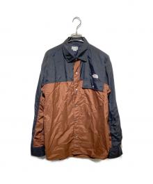 THE NORTH FACE（ザ ノース フェイス）の古着「ロングスリーブヌプシシャツ」｜ブラック×ブラウン